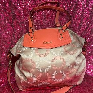 Light Tan Coach Handbag